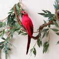 Simulation Bird Parrot Ornaments Artificial Handmade Fake Parrot Balcony Outdoor Courtyard Decorations Garden Landscape Decor